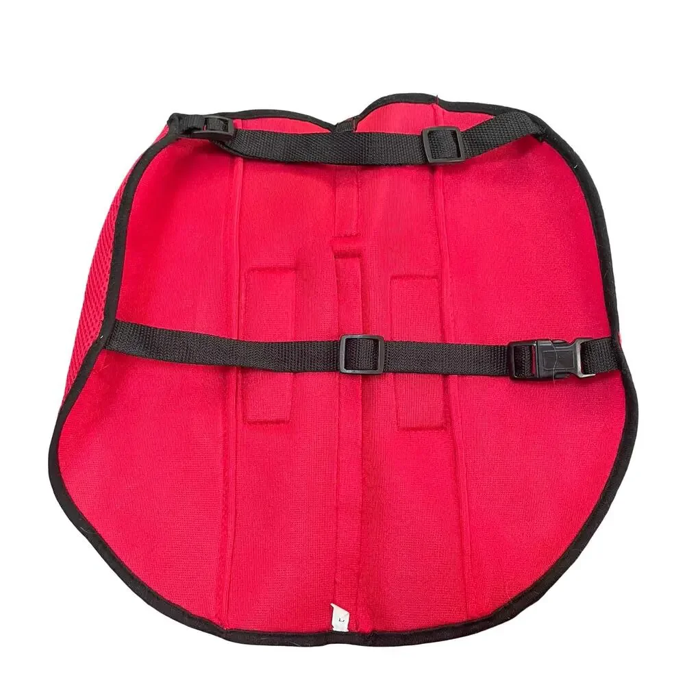Montecito Service Dog Jacket Vest Size Large Red High Visibility Adjustable VTG